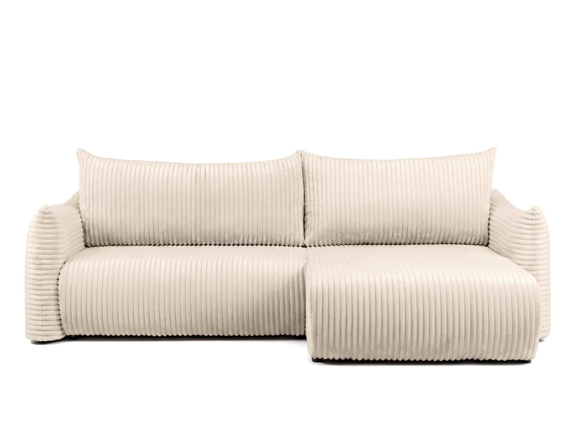 Fun Möbel Ecksofa Ecru 260x154 cm