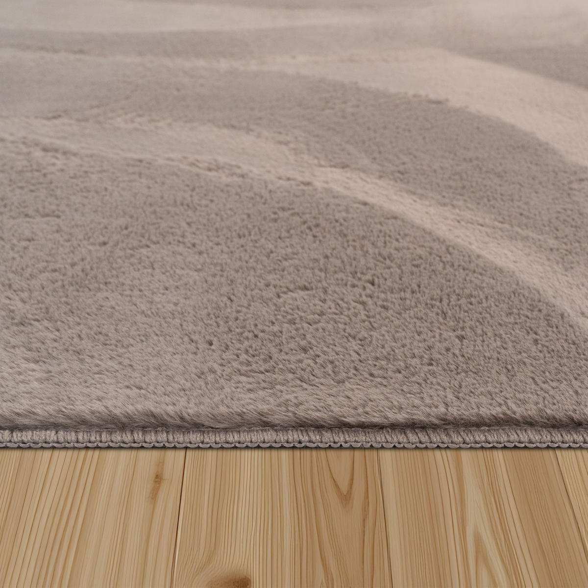 HOCHFLORTEPPICH 240/340 cm Soft 380 - Taupe, Textil (240/340cm) - Paco Home