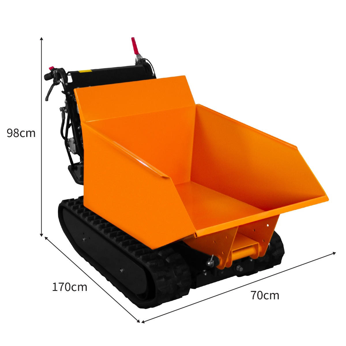 MINI-DUMPER mit Raupenantrieb - Orange, Metall (70/1/170cm) - Monstershop