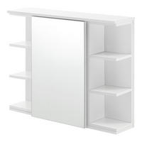 SPIEGELSCHRANK Harstad - Weiß, Holzwerkstoff (80/64/20cm) - [en.casa]