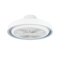 DECKENVENTILATOR Ennis II 50/50/21cm - Weiß, Metall (50/50/21cm) - Nettlife