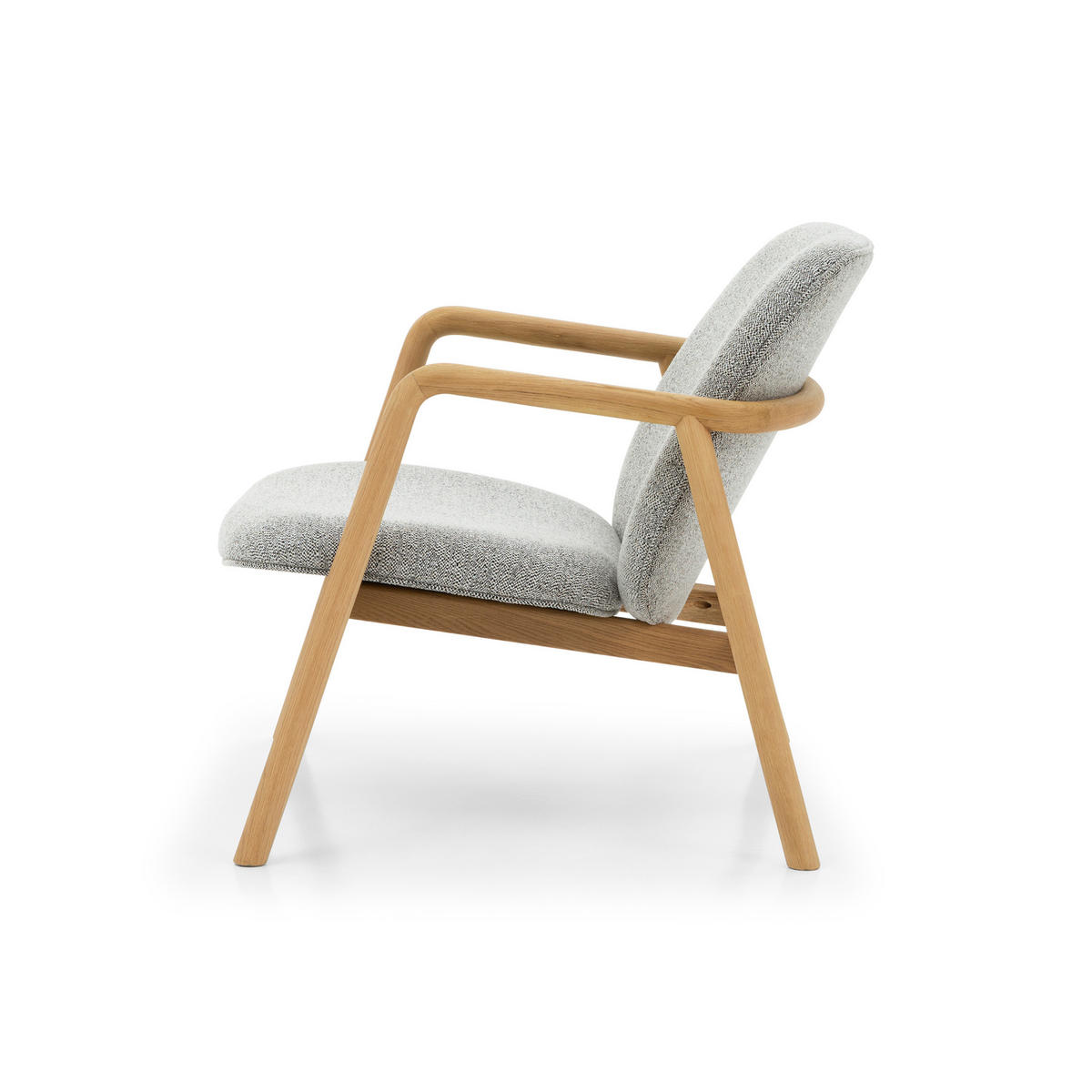 SESSEL Theo, Natur Massiveiche - Grau, Holz (76/78/77cm) - WOODEK