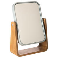 KOSMETIKSPIEGEL Natureo White, Glas, Bambus, Kunststoff, Weiß, 16 x 22 cm - Weiß, Glas (5.8/21.8/16cm) - 5five Simply Smart