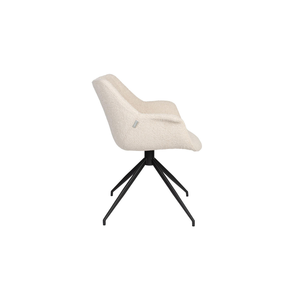 ESSZIMMERSTUHL Doulton Swivel Natur - 2 er Set - Beige, Textil (67/80/61cm) - Zuiver