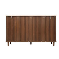 SIDEBOARD mit 4 Türen, 2 Schubladen, höhenverstellbaren Einlegeböden und Vintage-Griffen, Walnussfarben - Walnussfarben, Holzwerkstoff (150/90.3/40cm) - Redom