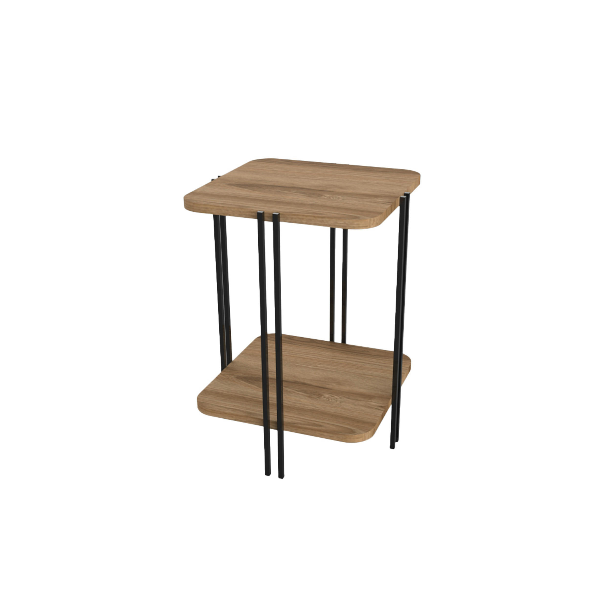 Decortie Beistelltisch Braun 41x56.8x41 cm