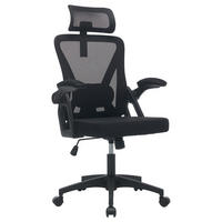 BÜROSTUHL Schwarz 58/65/108 cm - Schwarz, Metall (58/108/65cm) - PANGIVO