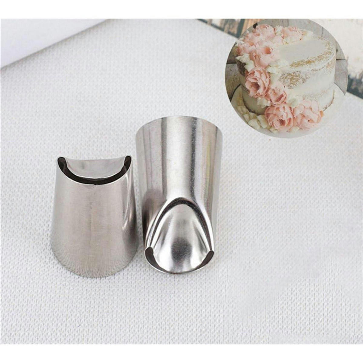 SPRITZTÜLLEN Set 3-teilig Edelstahl - Silberfarben, Metall (3/3/4.7cm)