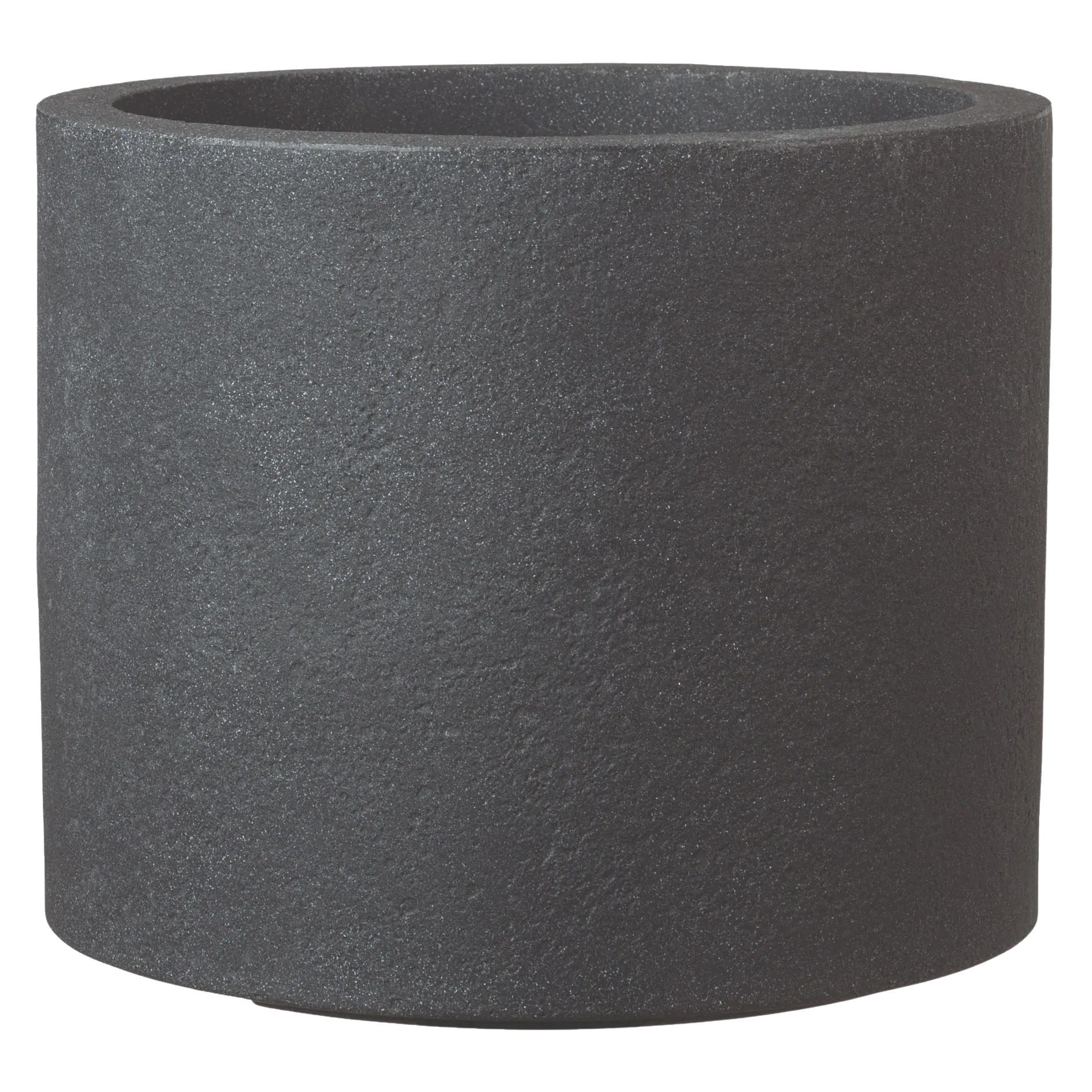 PFLANZKÜBEL LUZERN Granit Schwarz 39x33 cm - Schwarz, Kunststoff (1/1/1cm) - aplanta