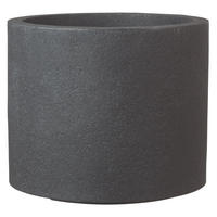 PFLANZKÜBEL LUZERN Granit Schwarz 39x33 cm - Schwarz, Kunststoff (1/1/1cm) - aplanta