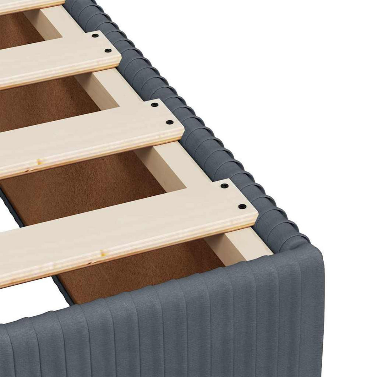 BOXSPRINGBETT 100/200 Cm Grau Samt - Grau, Textil (100/200cm) - vidaXL