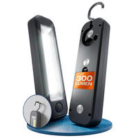 LED-BATTERIE-ARBEITSLEUCHTE - praktische Handlampe mit Magnet und Haken für Werkstatt und Zuhause, 1 Stück - Weiß, Kunststoff (5.5/2.9/22cm) - Northpoint