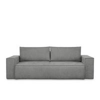 3-SITZER-SOFA NAPI II mit Schlaffunktion, grau - Grau, Textil (244/89/101cm) - KONSIMO®