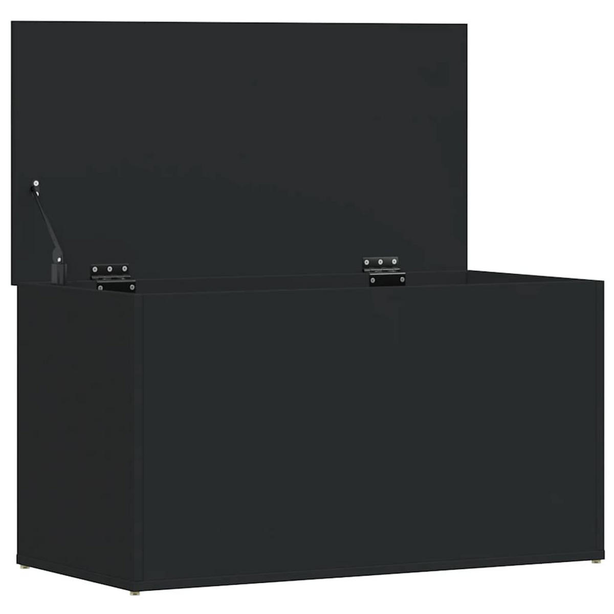 AUFBEWAHRUNGSTRUHE Schwarz 84/42/46 Cm Holzwerkstoff - Schwarz, Holz (84/46/42cm) - vidaXL