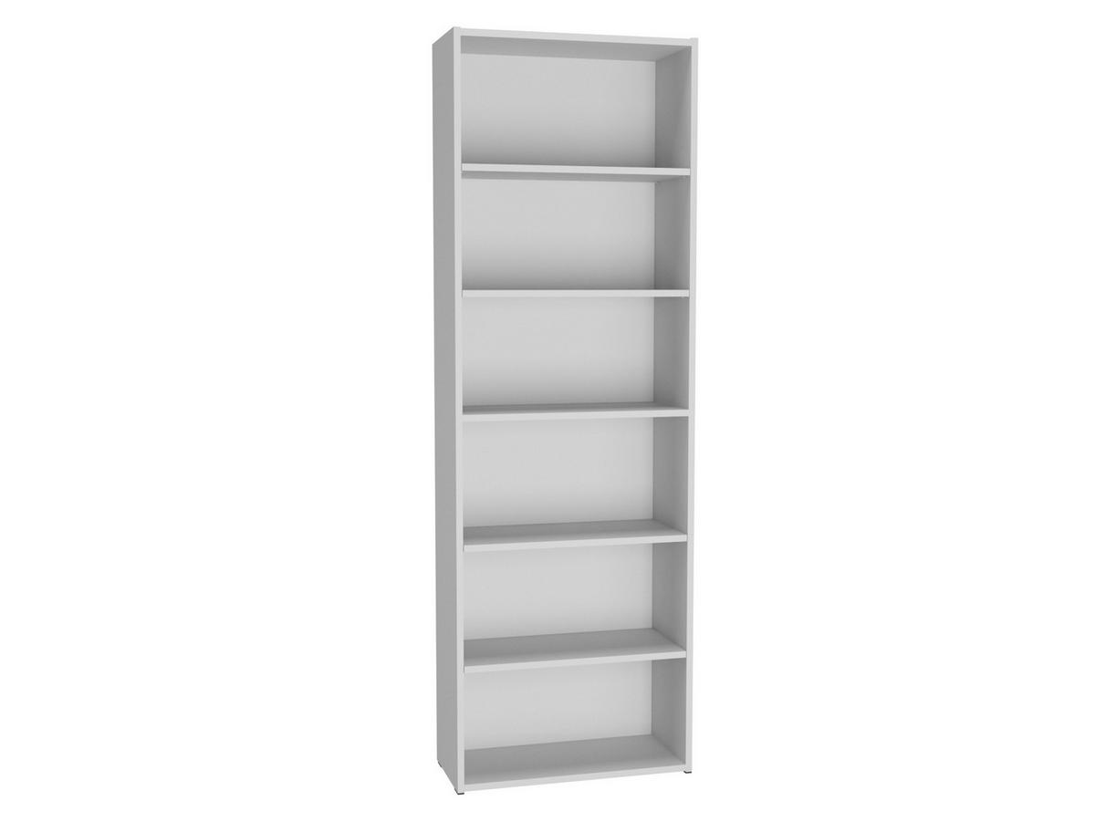 BÜCHERREGAL Weiß 60/181/26 - Weiß, Holzwerkstoff (60/181/26cm) - RAUMHIRSCH FURNITURE