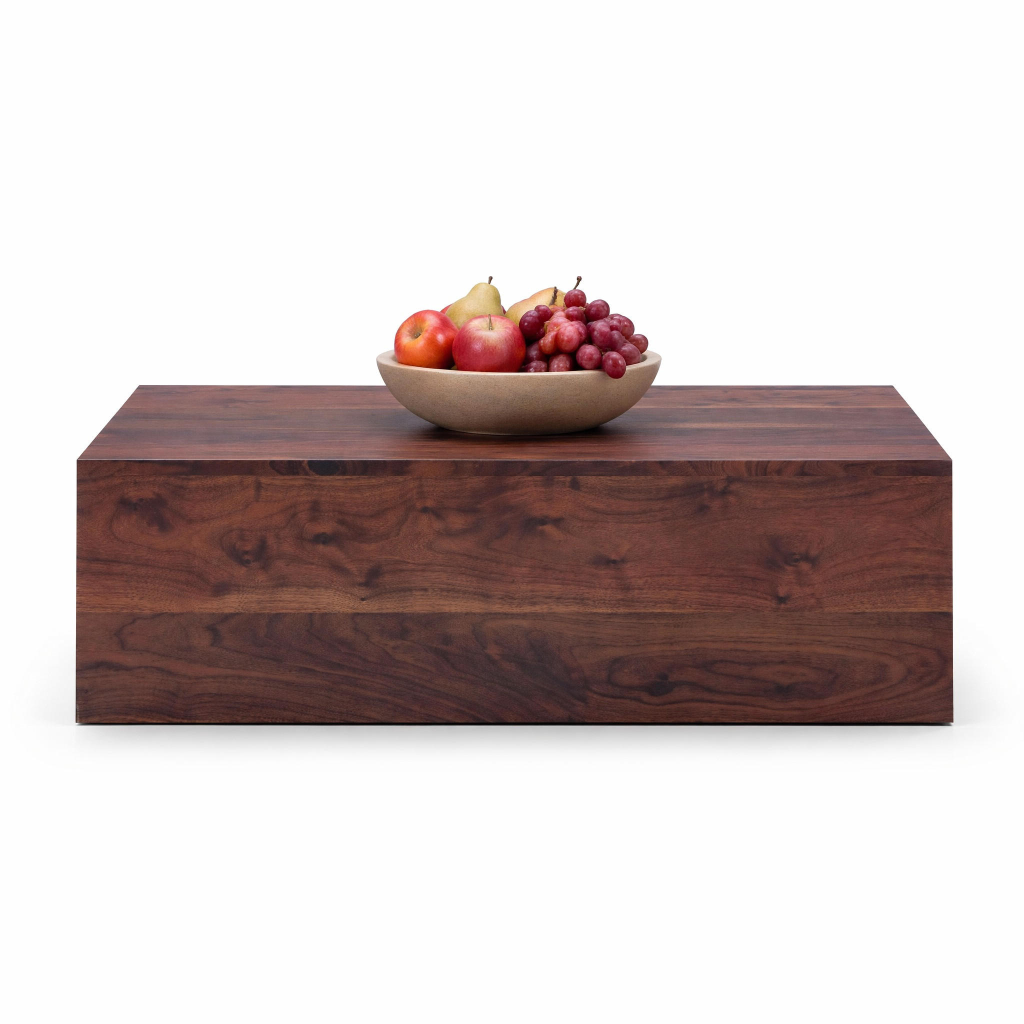 KONFERENČNÍ STŮL v barvě ořechu s texturou imitace mramoru do obýváku 90x50x30 cm - barva vlašského ořechu, kompozitní dřevo (50/90/30cm) - STILVORA