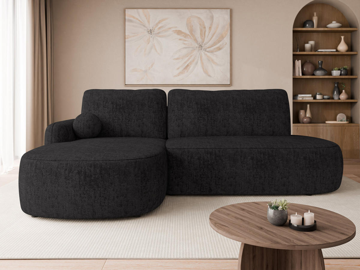 COLTAR Loridu O Premium, Stanga - negru, material plastic/material textil (274/174cm) - MIRJAN24