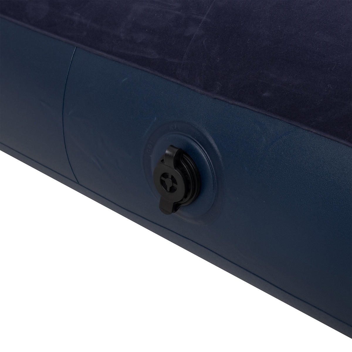 LUFTBETT Luftmatratze Camping 2 Personen 203x183x22cm blau aufblasbar ohne Pumpe - Blau, Kunststoff (183/203cm) - Avenli