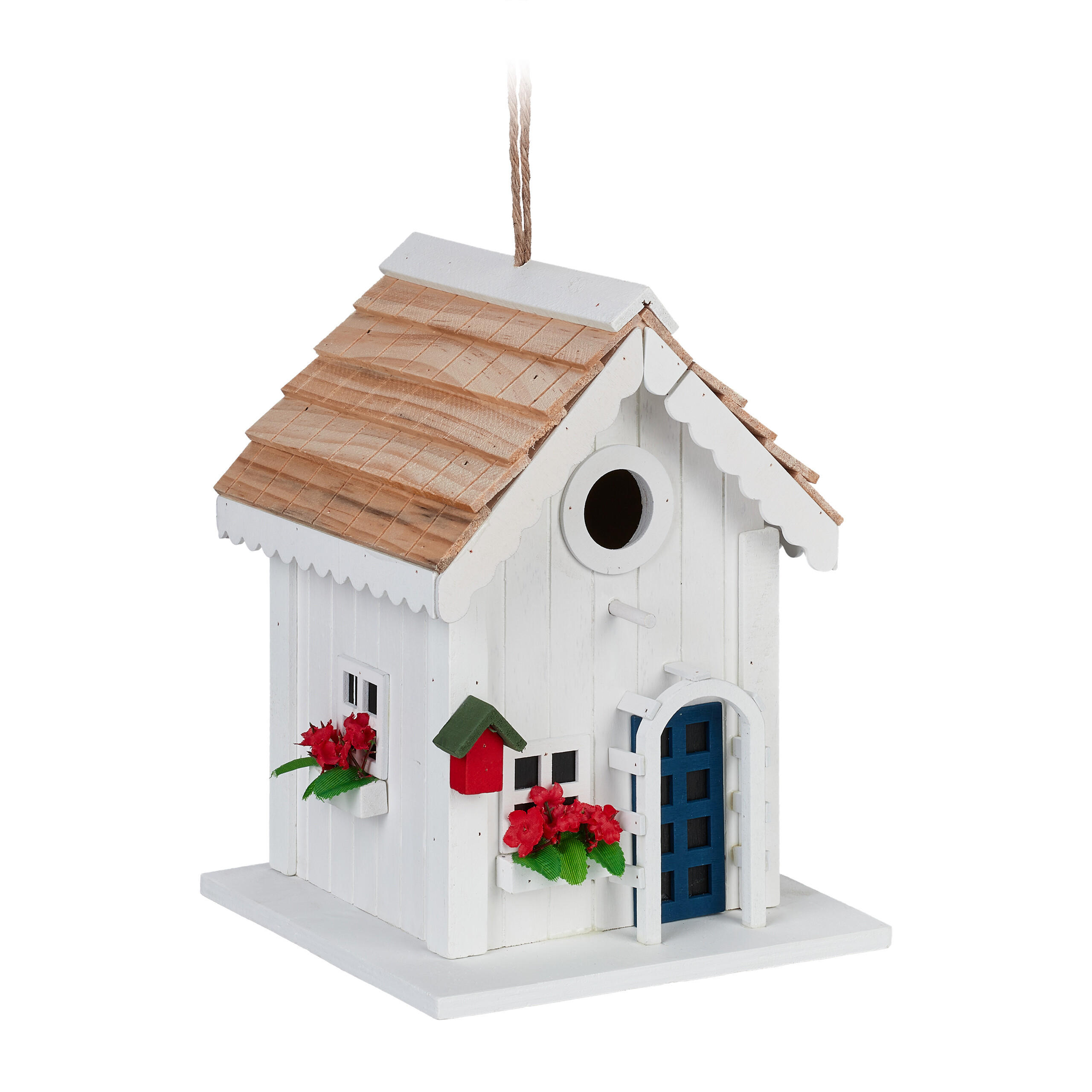 DEKOVOGELHAUS - Multicolor, Holz (18/23.5/18cm) - Relaxdays
