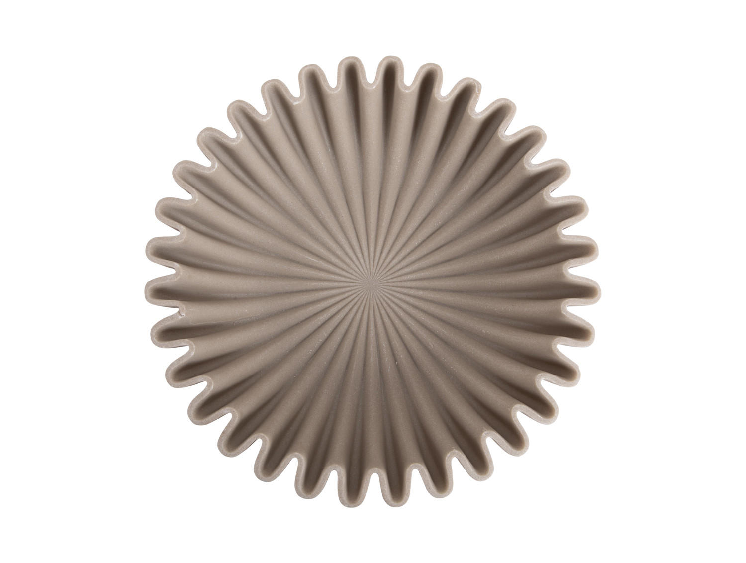 SCHALE Wave 30/30/7 cm - Grau, Kunststoff (30/7cm) - Present Time