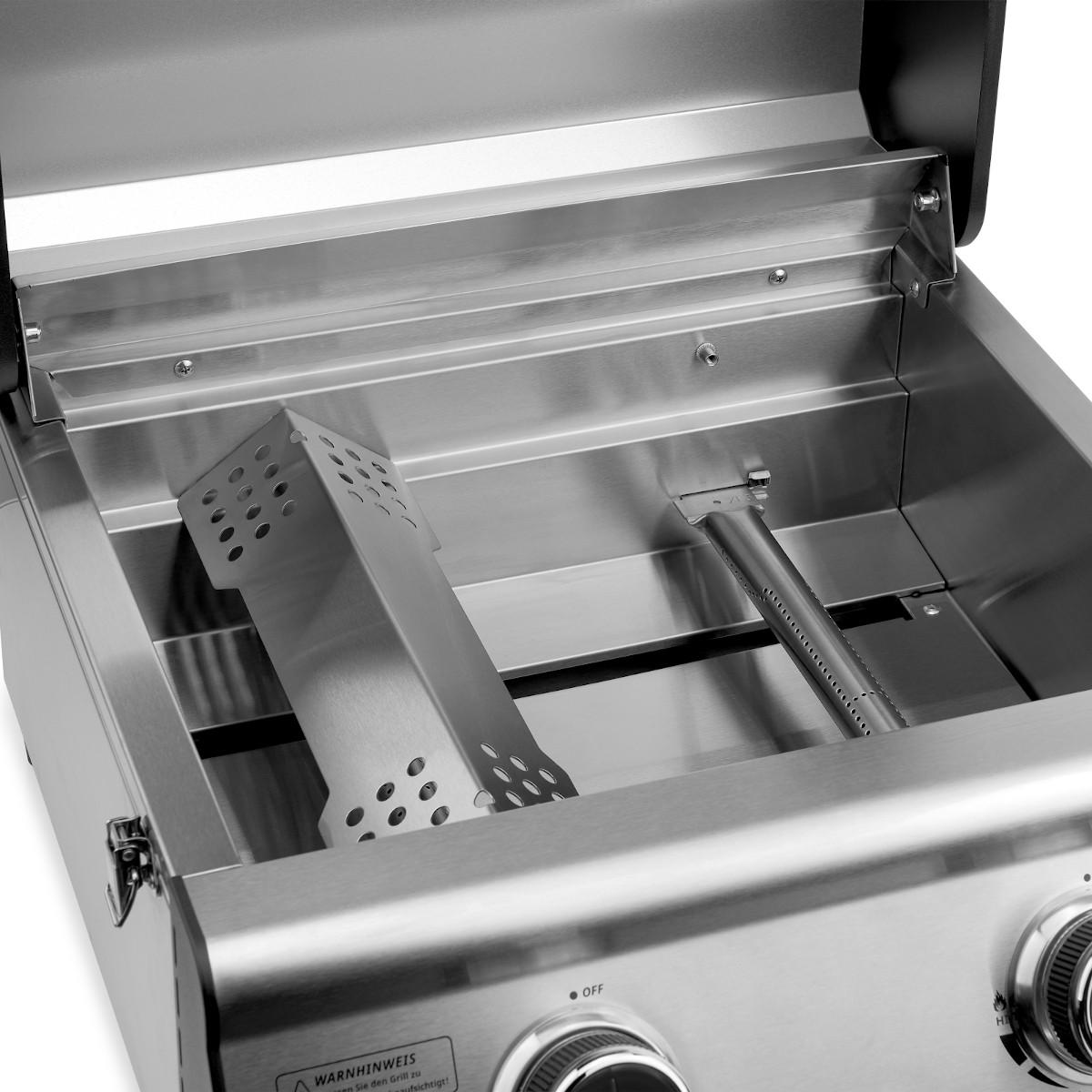 GASGRILL PLATINUM COMPACT - Silberfarben, Metall (45/34/45cm) - TAINO