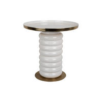 BEISTELLTISCH Ruby Weiß 38/38/41 cm - Weiß, Metall (38/38/41cm) - Leitmotiv