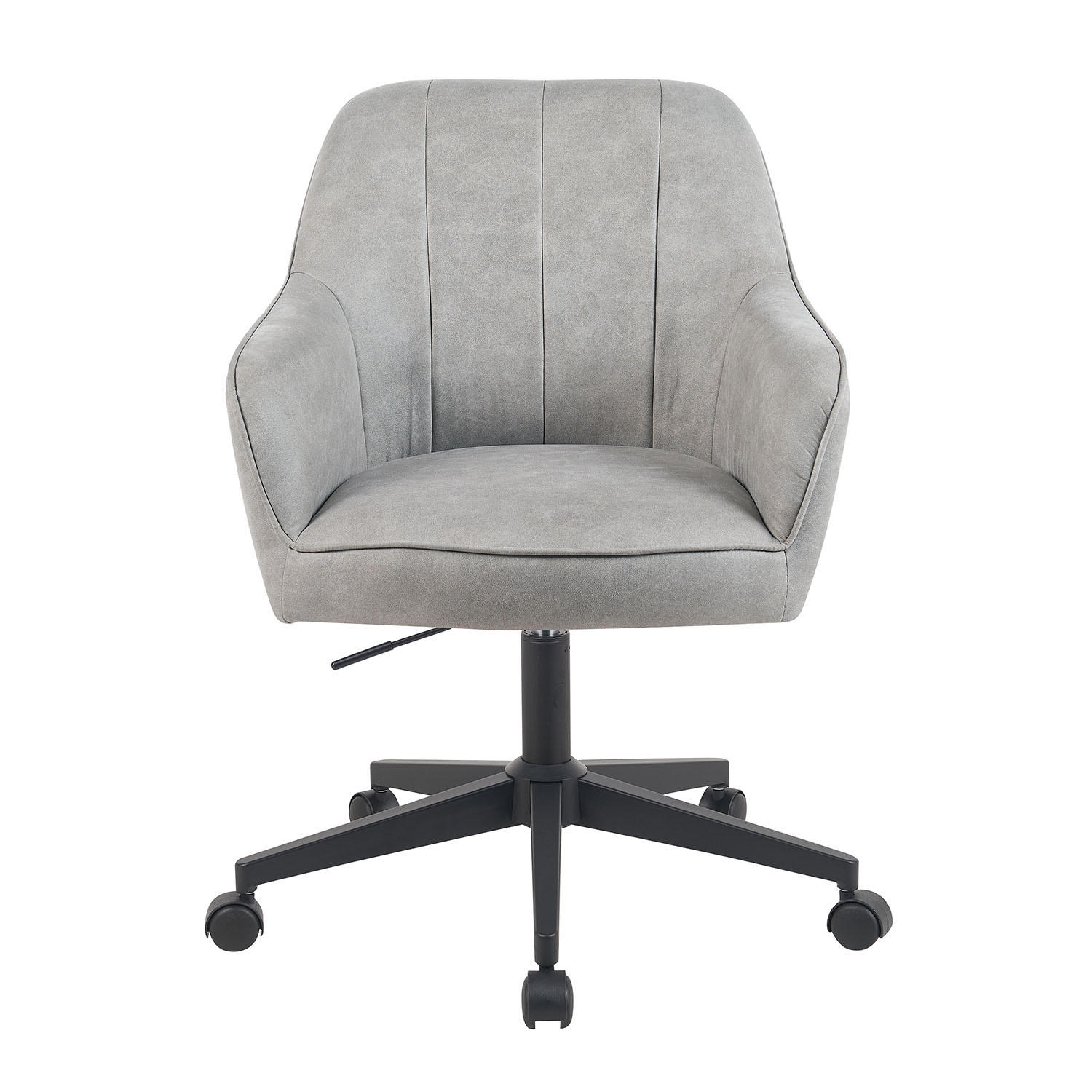 BÜROSTUHL Mika-Nika - Hellgrau/Schwarz, Textil/Metall (60/84/65cm) - DUBI Möbel
