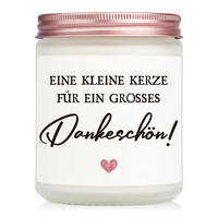 DUFTKERZE im Glas Lavendel & Eukalyptus 50h Brennzeit - Weiß, Paraffin (9cm)