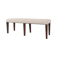 BANK AVOLA Beige 132x49x50 cm - Beige, Holz (132/50/49cm) - FURNLUX