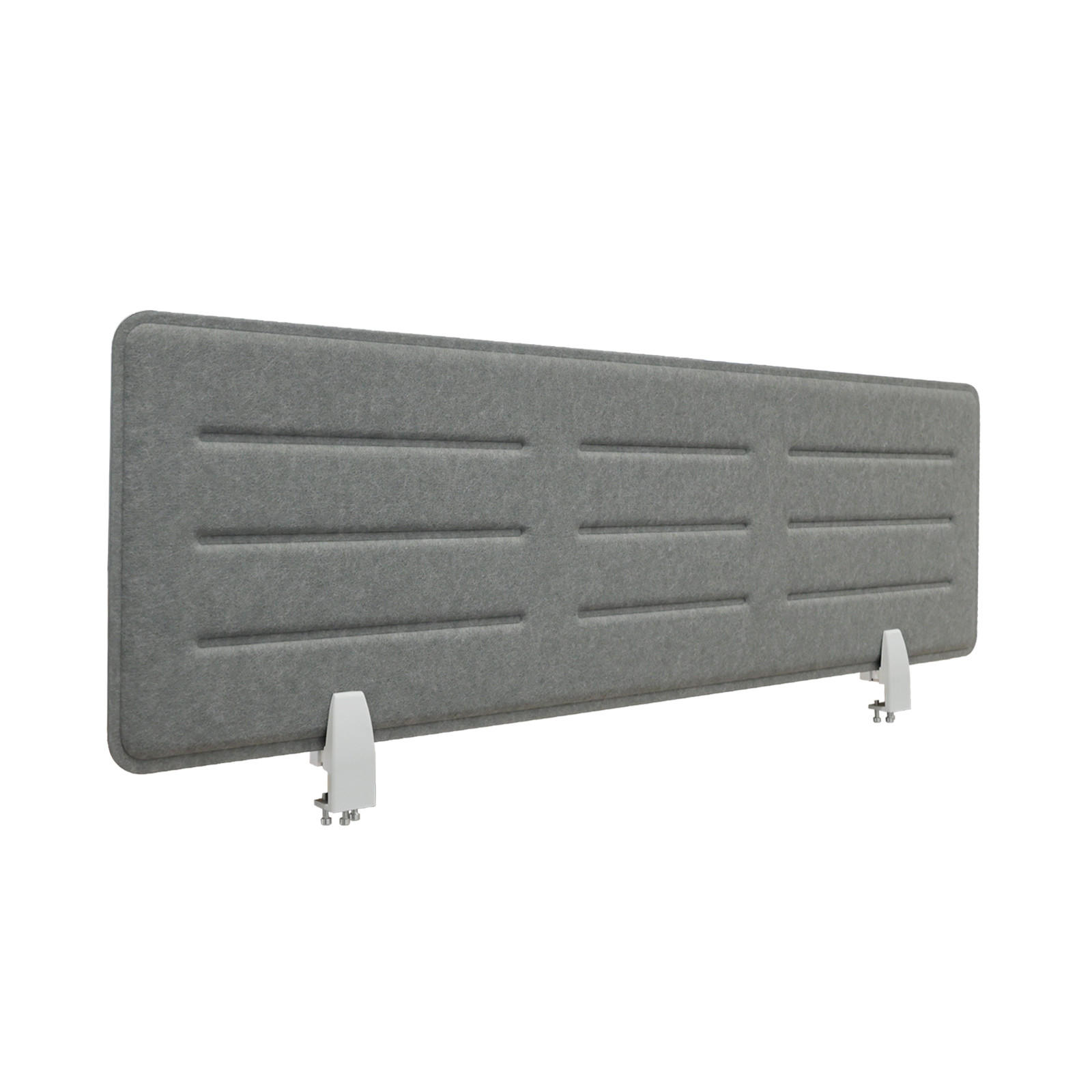 SICHTBLENDE Schreibtisch 118x34 cm Grau - Grau, Textil (1.5/118/34cm) - SVITA