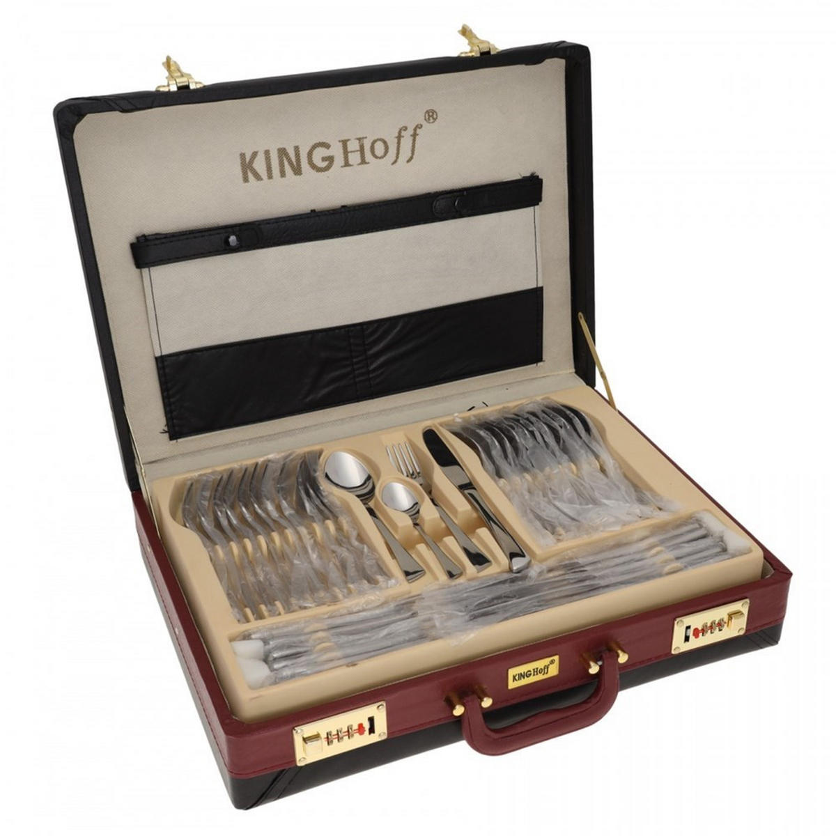 BESTECKSET Silber 21/2/2 cm KH3520 - Silberfarben, Metall - Kinghoff 