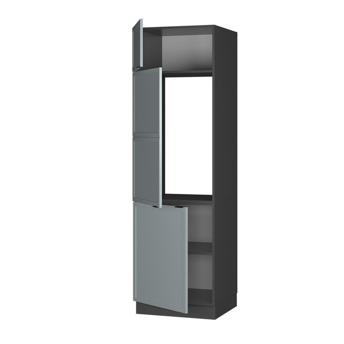 Anthrazit/Hellblau, Holzwerkstoff (60/206.8/58.1cm) - Vicco