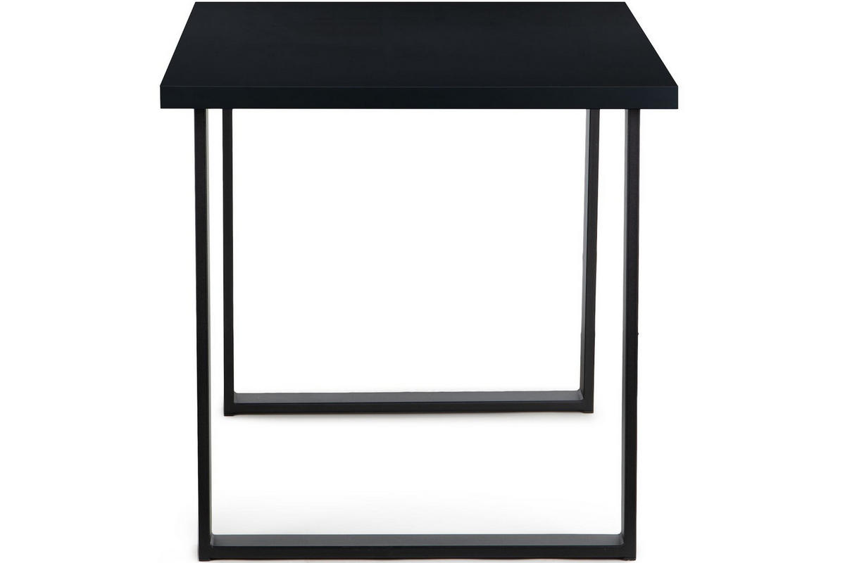 ESSTISCH CETO rechteckig Loft-Stile, schwarz - Schwarz, Holz/Metall (80/125/77cm) - KONSIMO®