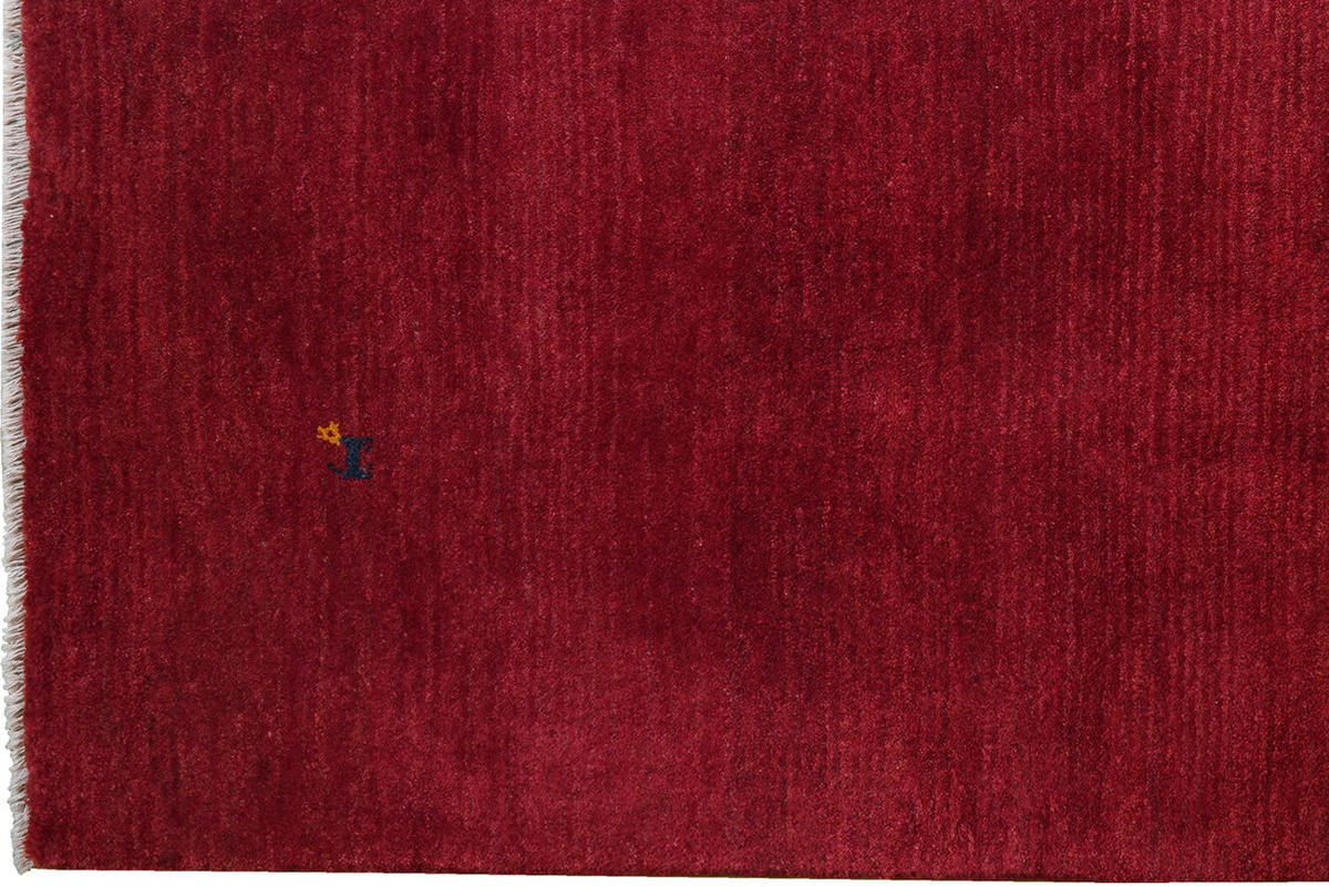 TEPPICH Gabbeh Rot 204/160 cm Schurwolle - Rot, Textil (160/204cm) - Looma