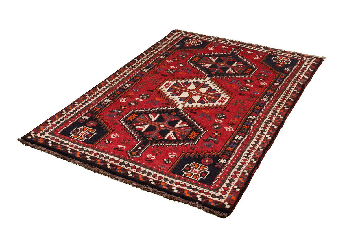 ORIENTTEPPICH handgeknüpft Gashgai Rot 168/113 cm Schurwolle - Rot, Textil (113/168cm) - Looma