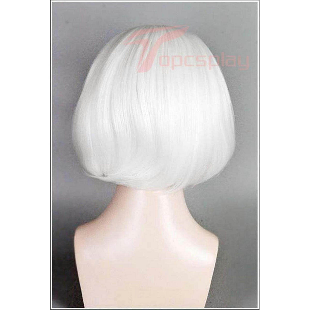 PERÜCKE Damen Weiß Hitzebeständig Cosplay Halloween - Weiß, Kunststoff (20/5/25cm)