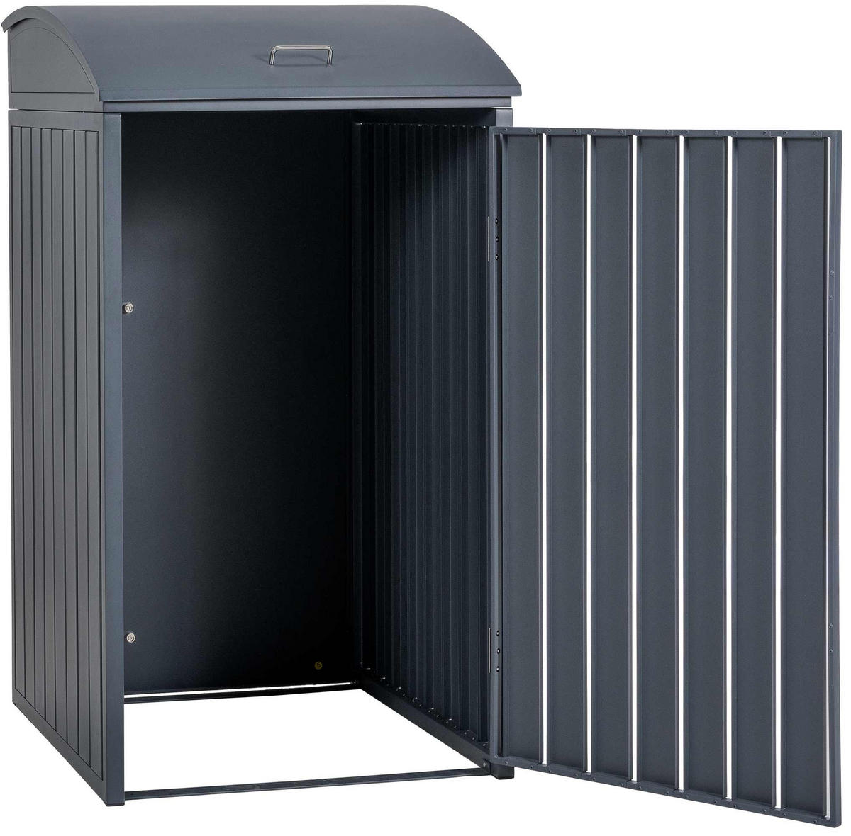 MÜLLTONNENVERKLEIDUNG 72/80/133 cm Metall Anthrazit - Anthrazit, Metall (72/133/80cm) - CLP