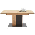 ESSTISCH in Holz 160-200/90/75,4 cm  - Eichefarben/Anthrazit, Natur, Glas/Holz (160-200/90/75,4cm) - Waldwelt