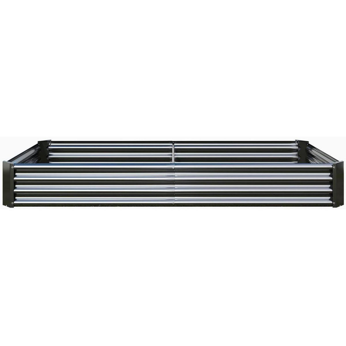 HOCHBEET-SET Metall Schwarz 232 x 113 x 30 cm - Schwarz, Metall (113/30/232cm)
