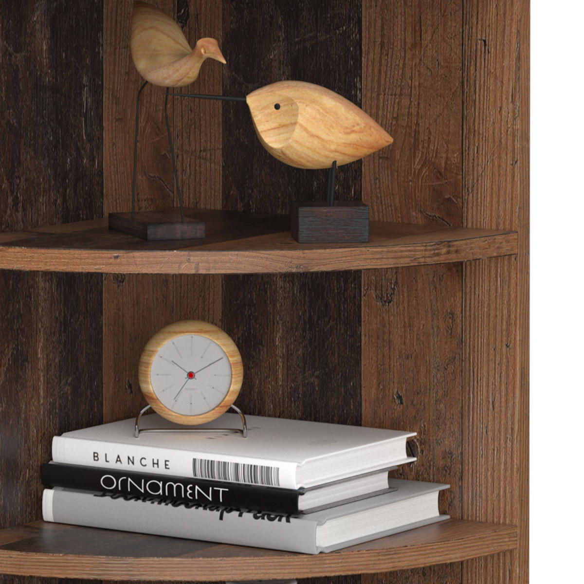 ECKREGAL Ecki Antikholz 30 x 60 cm - Alteiche, Holzwerkstoff (30/60/30cm) - Vicco
