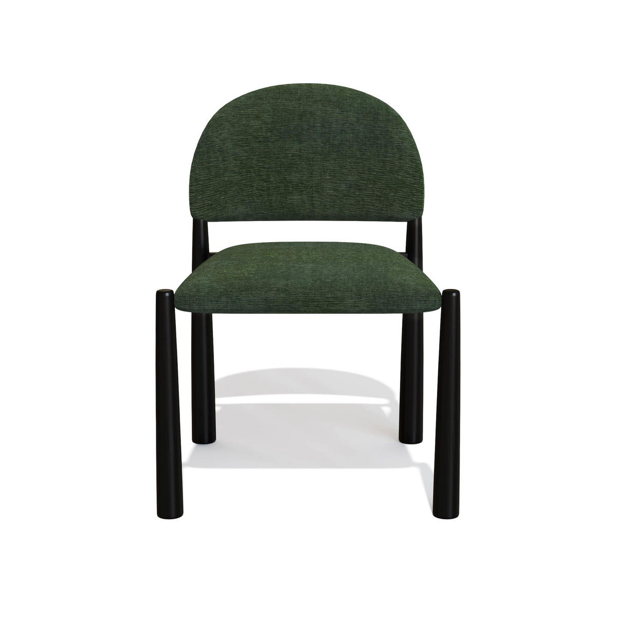 STUHL 2er-Set Texturierter Samt Khakigrün 53cm - Olivgrün/Grün, Textil (53/11.4/56.1cm) - Sia Home