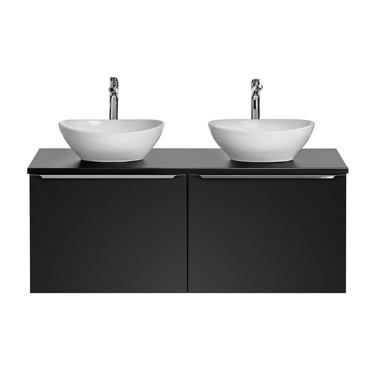 DVOSTRUKI UMIVAONIK 120cm Éros Crni - crna, drvni materijal (120/48/46cm) - Petits-meubles