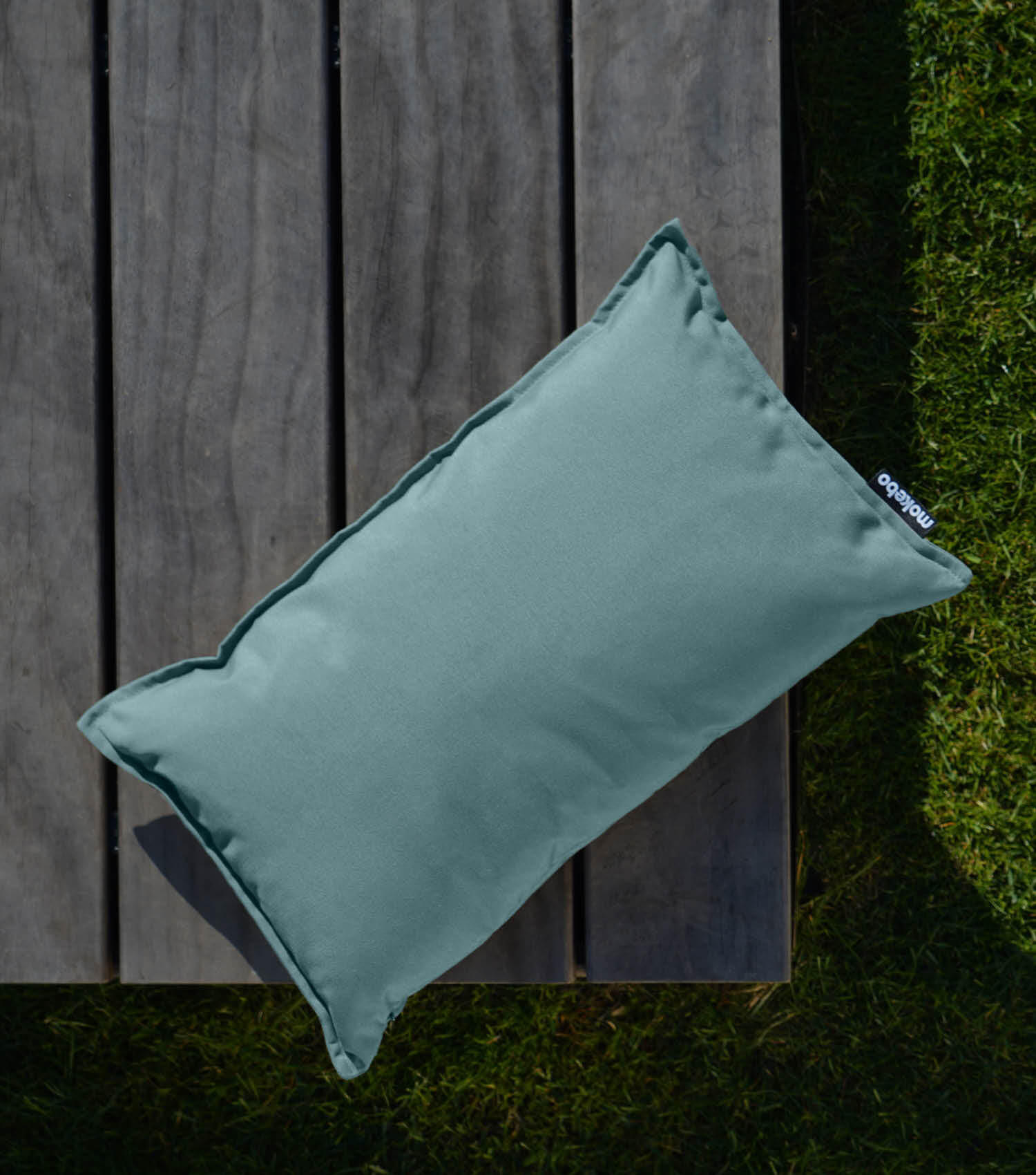 OUTDOORKISSEN Das Ruhepolster - Grün, Textil (50/6cm) - Mokebo