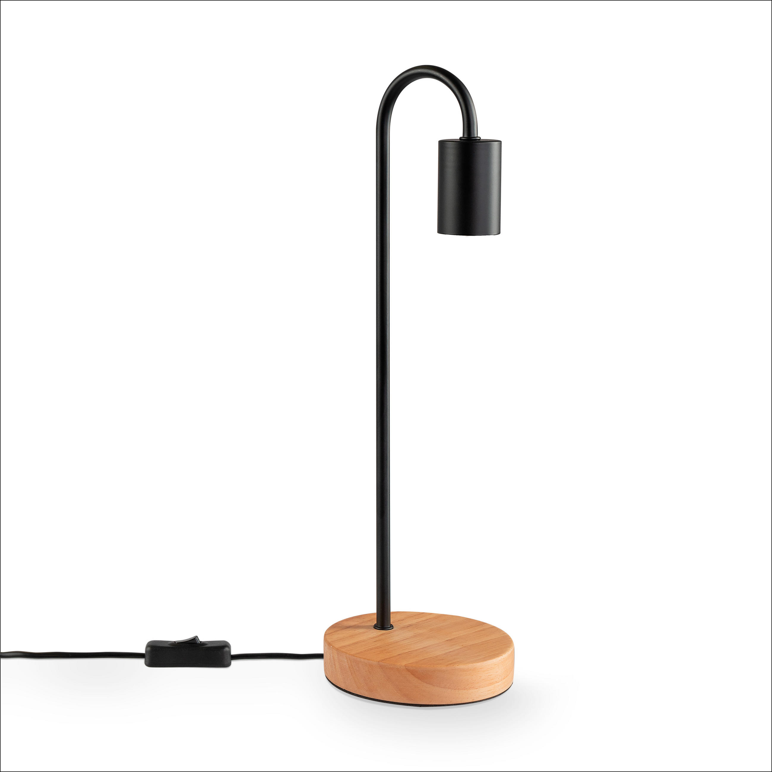 TISCHLAMPE Walter - Schwarz, Metall (12.6/12.6/40.5cm) - Paco Home