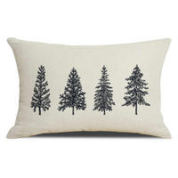 KISSENBEZUG Weihnachten 30 x 50 cm Leinenoptik - Multicolor, Textil (30/50cm)