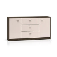 SIDEBOARD Kaius Kaschmir und Dunkles Holz - Beige, Holzwerkstoff (160/84.9/40cm) - Petits-meubles