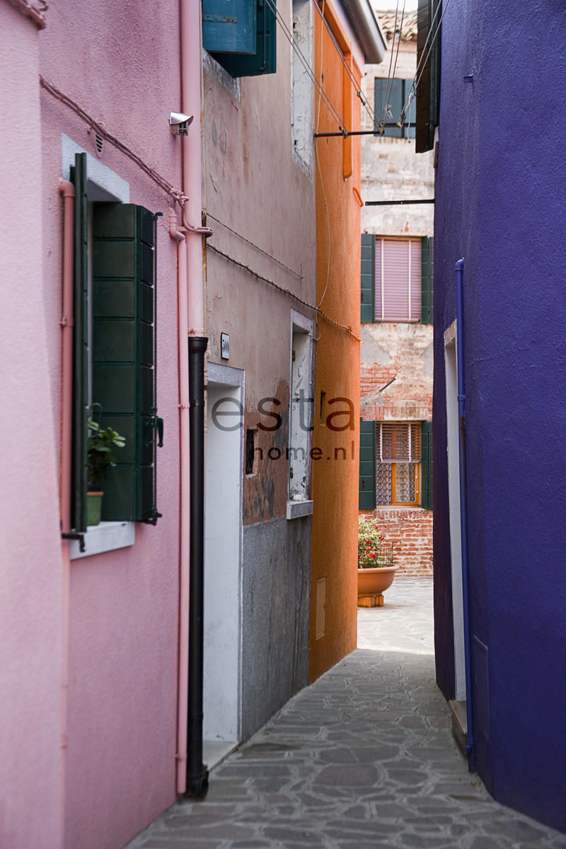 FOTOTAPETE Italien 186 x 270 cm - Lila, Papier (186/270cm) - ESTAhome
