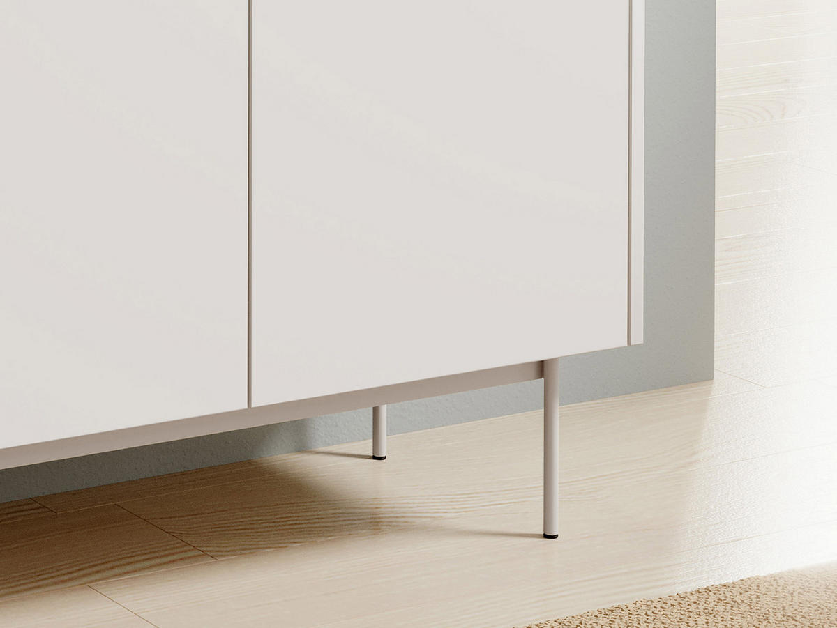 SIDEBOARD Color K144 - Creme, Holzwerkstoff/Metall (144/83/37cm) - MIRJAN24