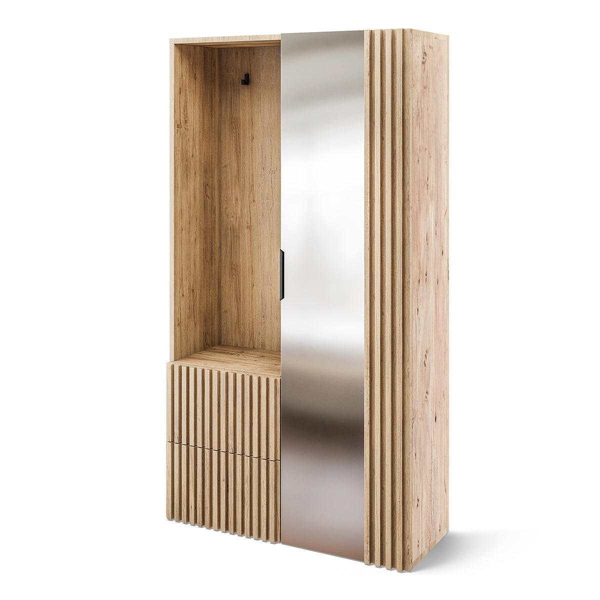 VITRINE Velma Holz - Braun, Holzwerkstoff (100/180/35cm) - Petits-meubles
