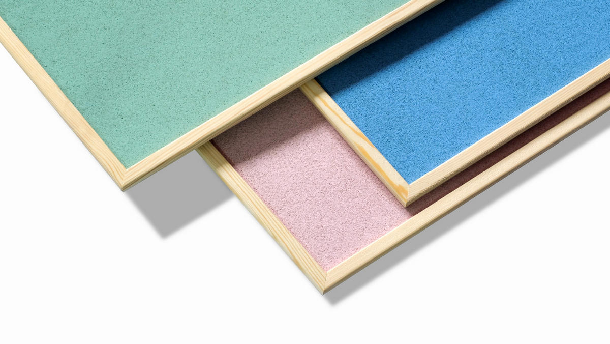 PASTELLROSA Pinnwand mit Holzrahmen 90x60cm - Pink, Holz (90/60/1.5cm) - ALLboards